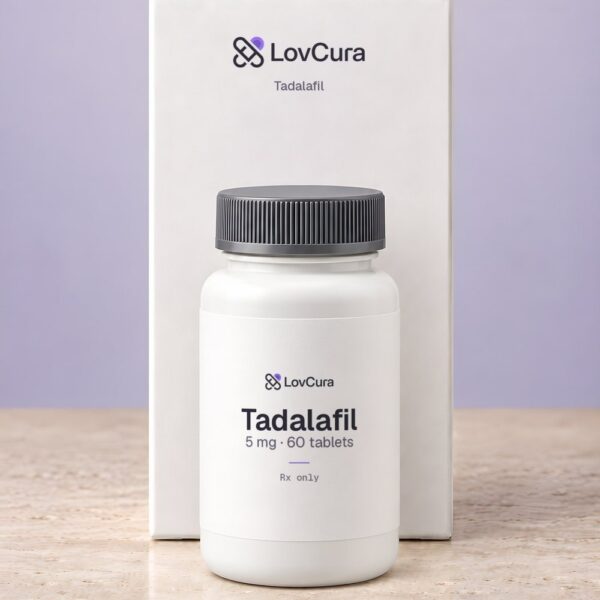 LovCura Tadalafil (5 mg · 60 tablets), illustrative product photo
