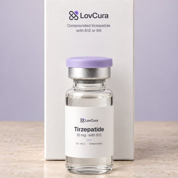 LovCura Tirzepatide (10 mg · with B12), illustrative product photo