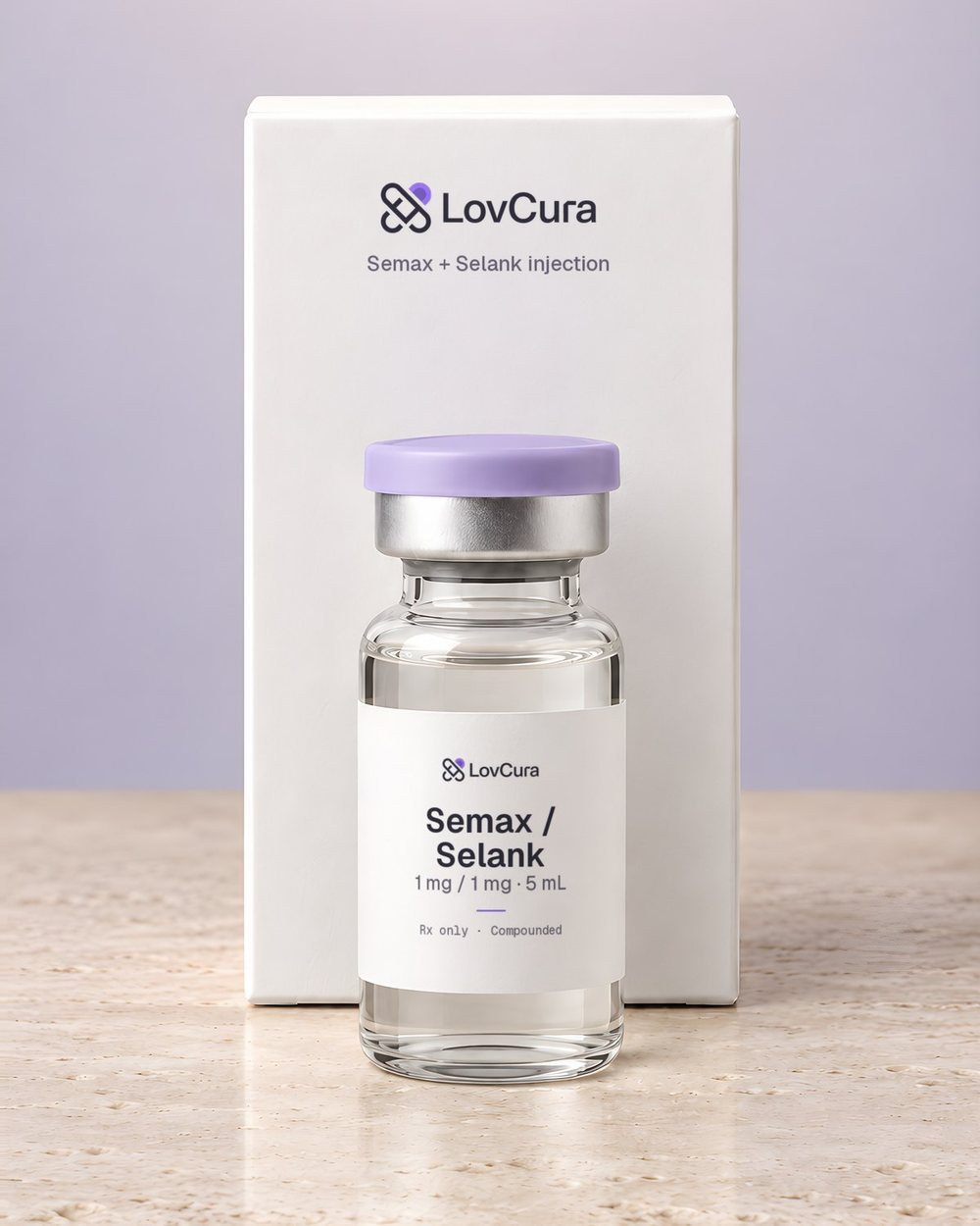 LovCura Semax / Selank (1 mg / 1 mg · 5 mL), illustrative product photo